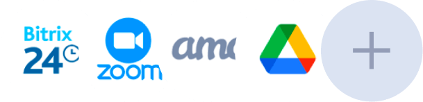 Интеграции: Битрикс24, Zoom, amoCRM и Google Диск
